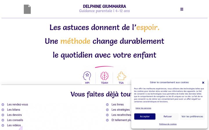 Captura de ecrã de dgcoaching.fr