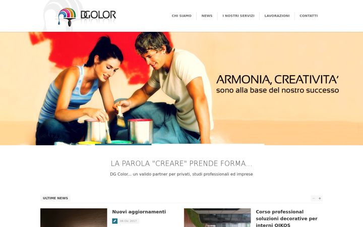 Screenshot van dgcolor.net