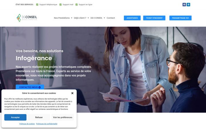 Captura de ecrã de dgconseil-informatique.fr