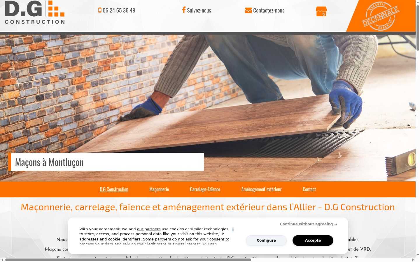 Screenshot tal-banner tal-kunsens muri qabel kwalunkwe interazzjoni