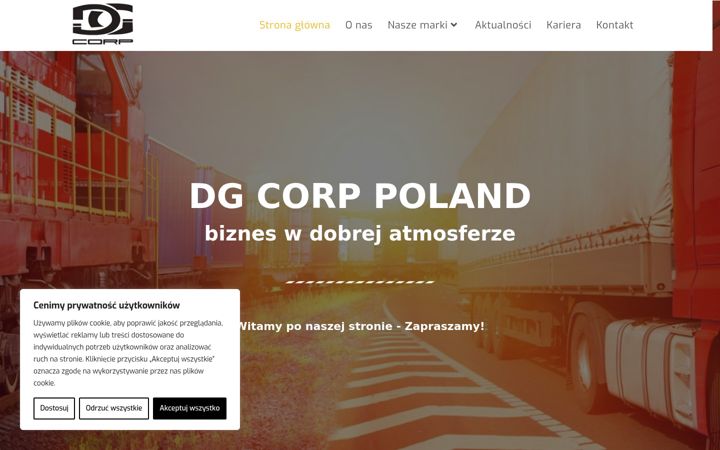 Snímek obrazovky dgcorp.pl