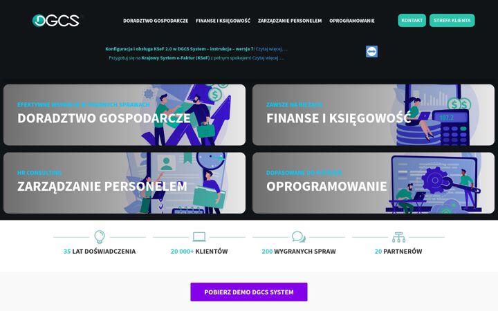 Snímek obrazovky dgcs.pl