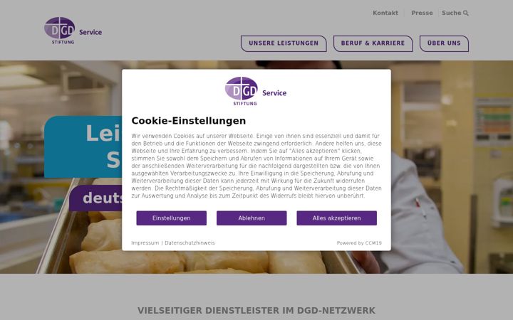 Ekrano kopija dgd-service.de