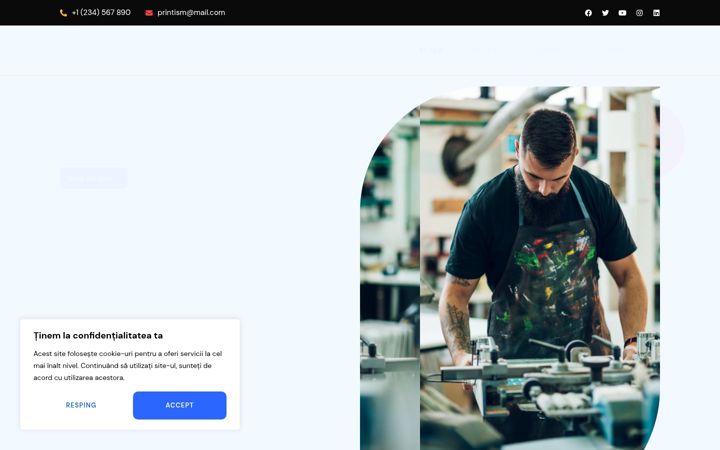 Skärmbild av dgdprint.ro