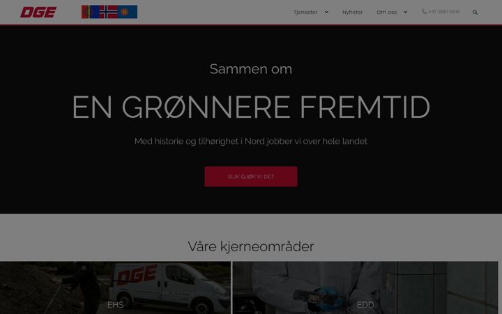 Ekrano kopija dge-norge.no