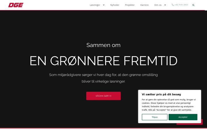 Screenshot of dge.dk