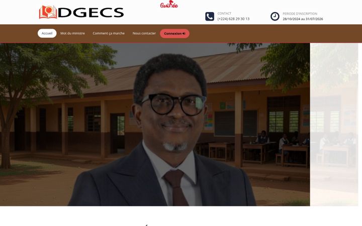 Screenshot of dgecsecoles.com