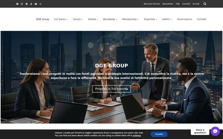 Screenshot of dgegroup.eu