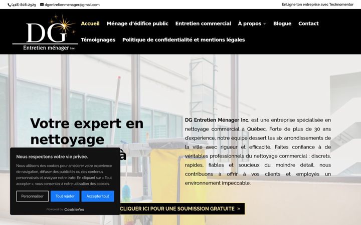 Skärmbild av dgentretienmenager.ca