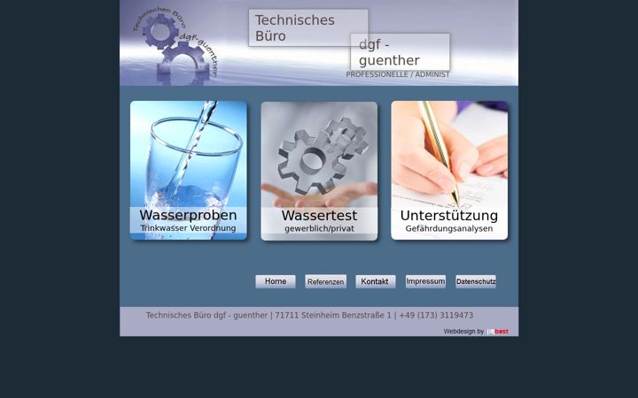 Ekrano kopija dgf-guenther-technisches-buero.de