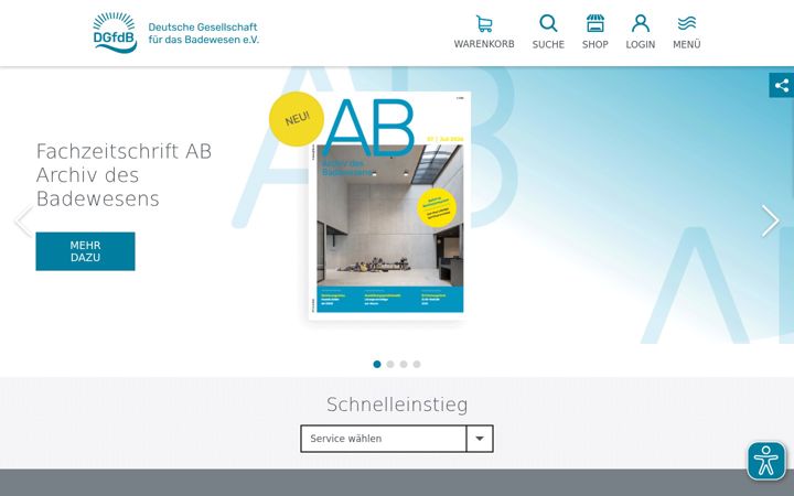Screenshot of dgfdb.de