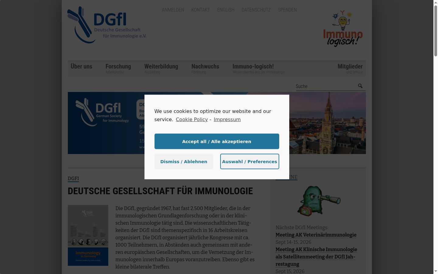 Sutikimo reklamjuostės, rodytos prieš bet kokią sąveiką, ekrano kopija