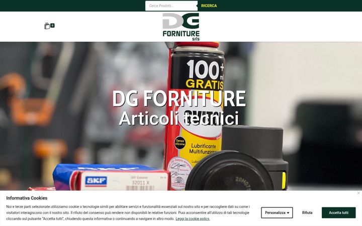 Екранна снимка на dgforniture.it