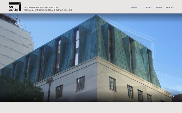 Screenshot of dgglassdesigns.co.uk