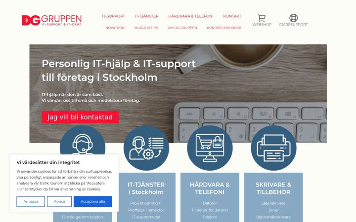 Screenshot di dggruppen.se