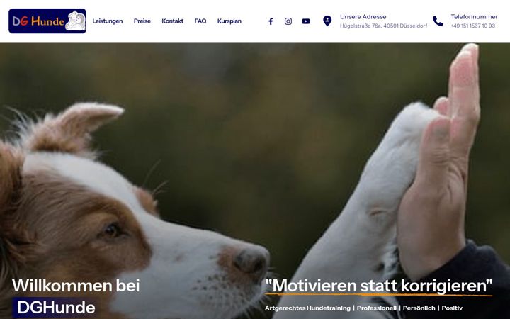 Screenshot of dghunde.eu