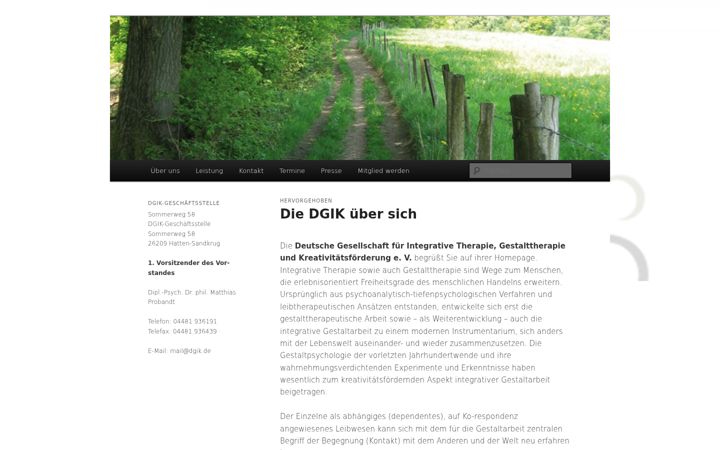 Screenshot of dgik.de