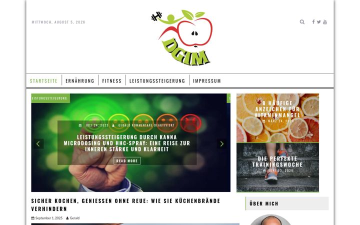 Screenshot of dgim2014.de