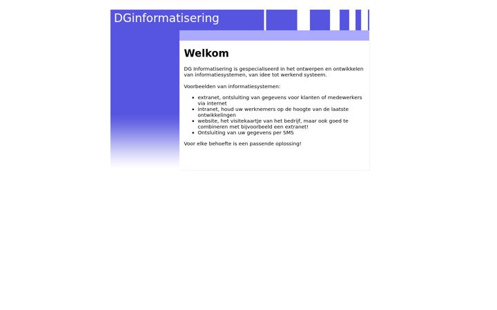 Screenshot of dginfo.nl
