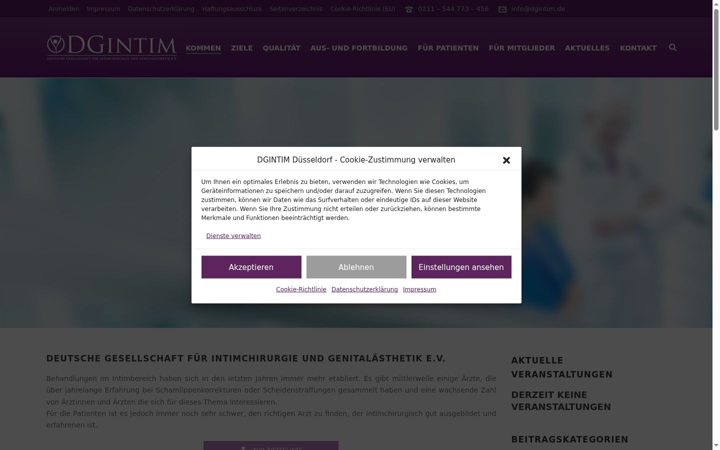 Ekrānuzņēmums ar piekrišanas baneri, kas tika rādīts pirms jebkādas mijiedarbības