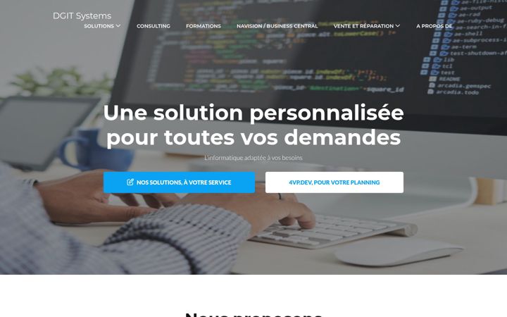Screenshot van dgit-systems.net