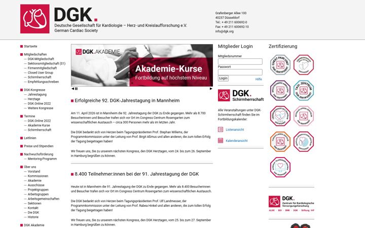 Screenshot of dgk.org