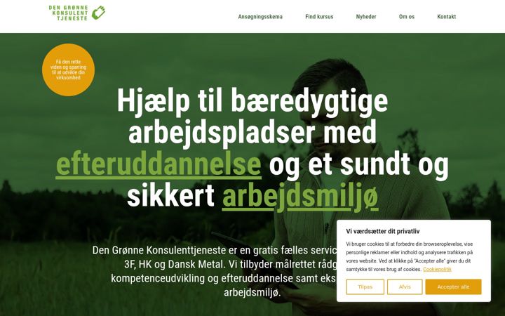Screenshot of dgkt.dk