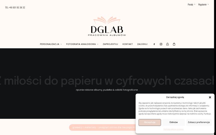 Snímek obrazovky dglab.pl