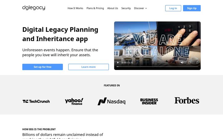 Screenshot of dglegacy.com