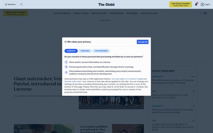 Zrzut ekranu dglobe.com
