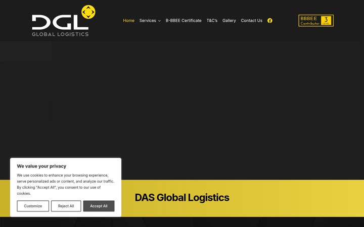 Ekrānuzņēmums no dglsa.co.za