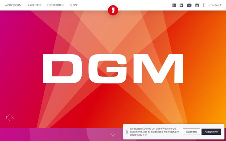 Screenshot of dgm-kommunikation.de