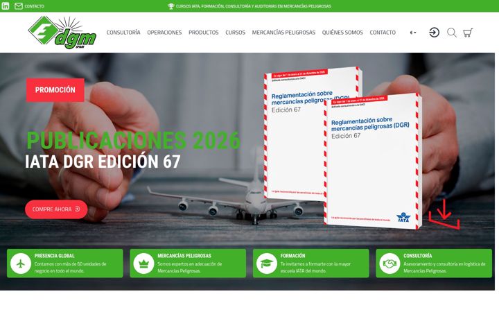 Screenshot van dgm.net