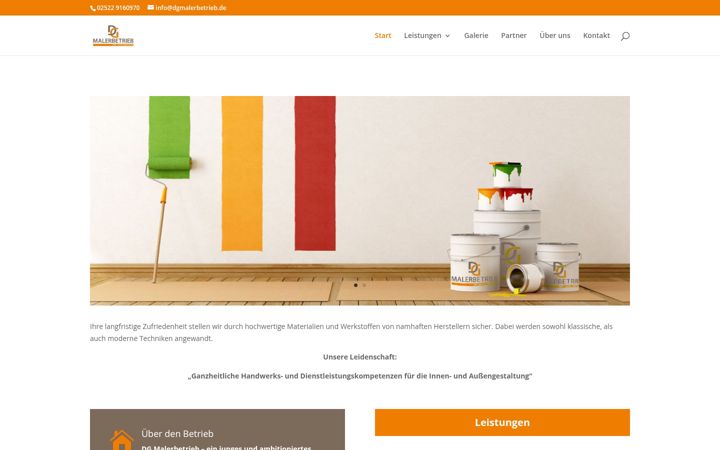 Screenshot of dgmalerbetrieb.de