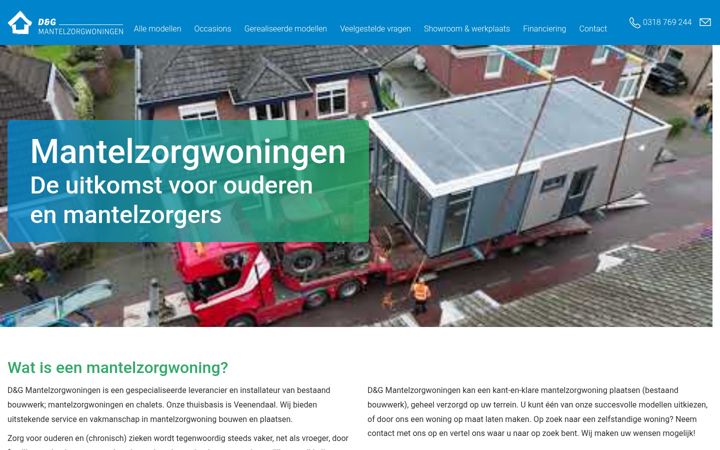 Ekrano kopija dgmantelzorgwoningen.nl