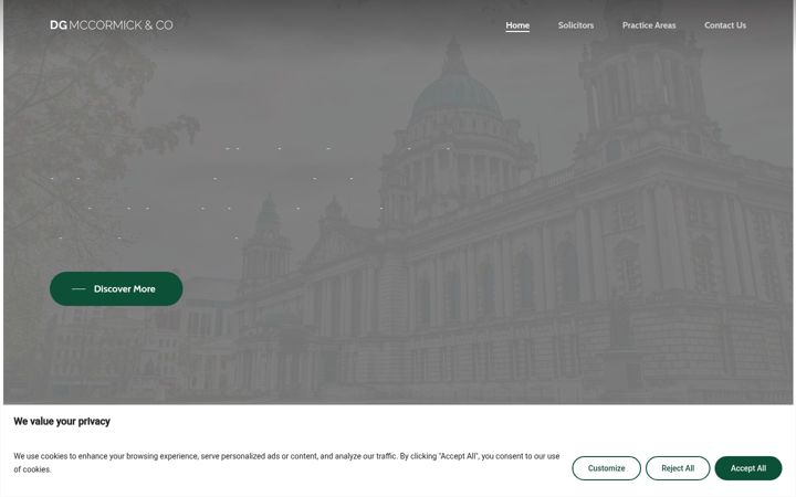 Screenshot of dgmccormick.com