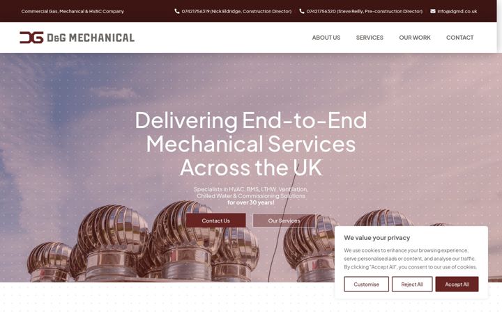 Screenshot of dgmd.co.uk