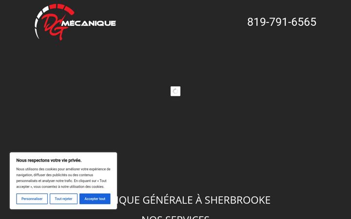 Screenshot of dgmecanique.com