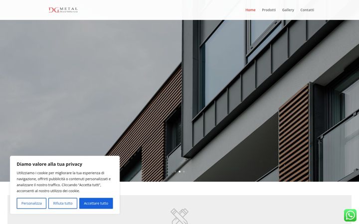 Screenshot of dgmetal.it