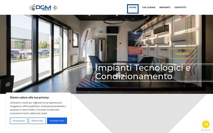 Screenshot van dgmservice.net