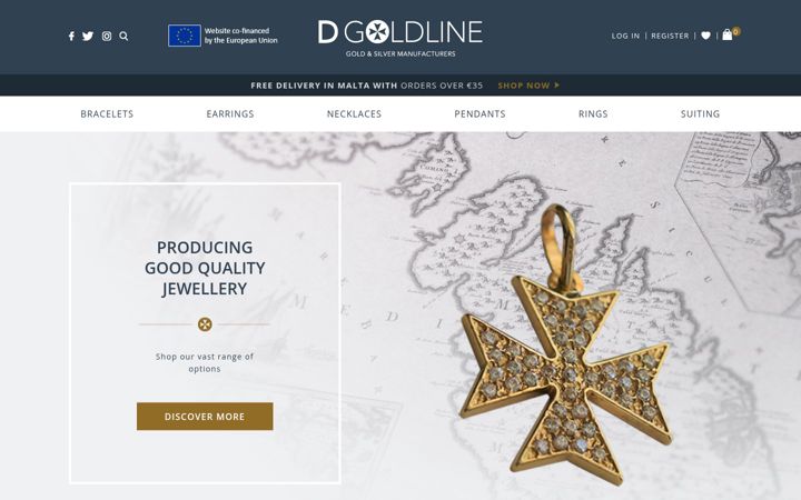 Screenshot of dgoldline.com