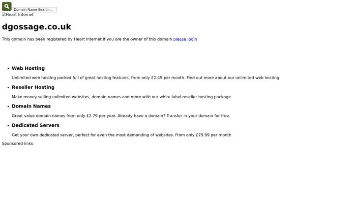 Screenshot of dgossage.co.uk