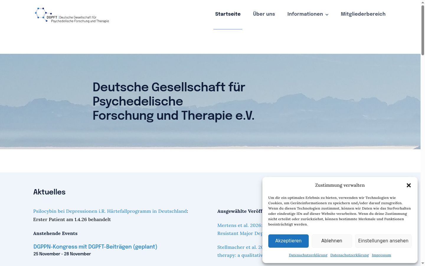 Screenshot tal-banner tal-kunsens muri qabel kwalunkwe interazzjoni