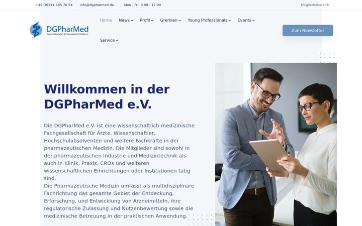 Posnetek zaslona dgpharmed.de