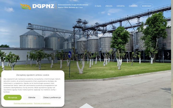 Snímek obrazovky dgpnz.pl
