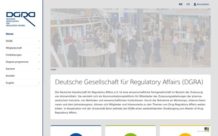 Screenshot of dgra.de