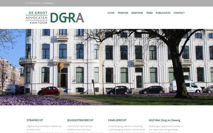 Screenshot of dgra.nl