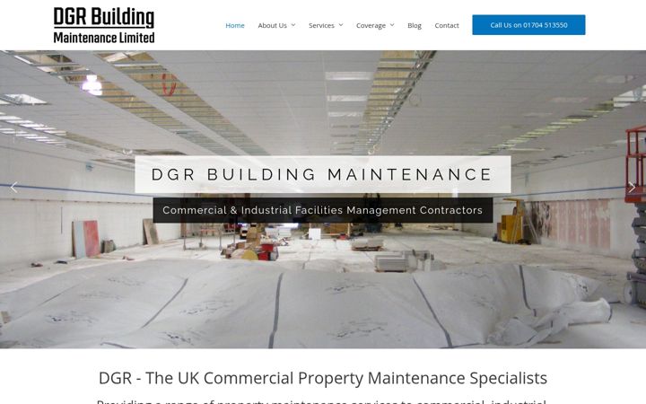 Screenshot of dgrbm.co.uk