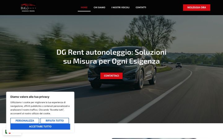 Екранна снимка на dgrentautonoleggio.it