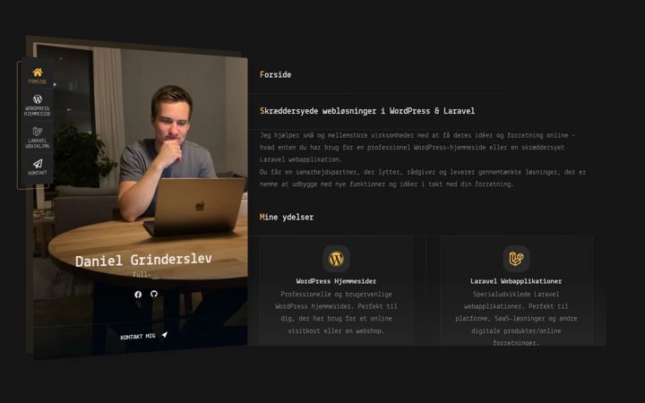 Screenshot ta' dgrind.dev